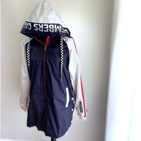 MEMBERS ONLY 90s Colorblock Winter Rain Parka  Jacket Size S - Picture 2 of 11